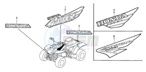 TRX400EX FOURTRAX 400 EX drawing MARK (TRX400EXX-2)