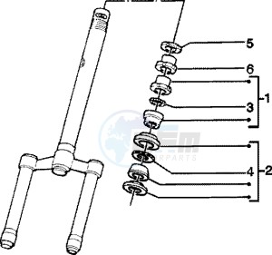 Skipper 150 4t drawing Steering bearing ball tracks