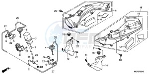 CBR1000RRC drawing AIR INTAKE DUCT/SOLENOIDVALVE