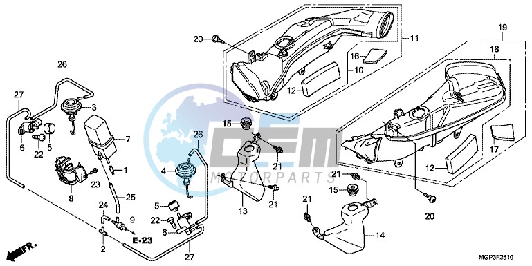 AIR INTAKE DUCT/SOLENOIDVALVE