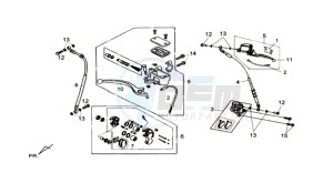 SYMPHONY ST 50 drawing BRAKE LEVER / BRAKE CALIPER / BRAKE LINES