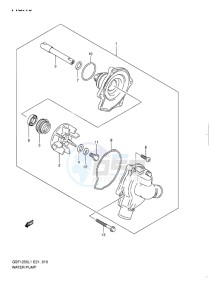 GSF-1250 BANDIT EU drawing WATER PUMP