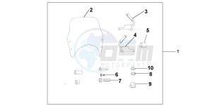 CB900F 919 drawing WINDSCREEN