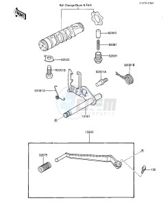 ZL 600 A [ZL600 ELIMINATOR] (A1-A2) drawing GEAR CHANGE MECHANISM