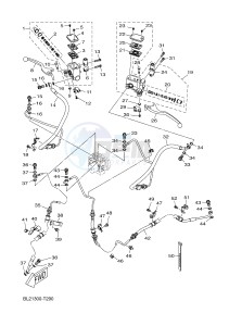 YP125RA X-MAX 125 ABS (BL21 BL21 BL21 BL21) drawing M. CYLINDER FOR DISK BRAKE