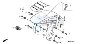 CBR600RR9 UK - (E / MME SPC 3E) drawing FRONT FENDER