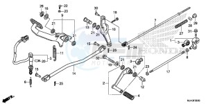 VT750CSD Shadow - VT750CS-D 2ED - (2ED) drawing PEDAL (VT750C/C2S/CA/CS)