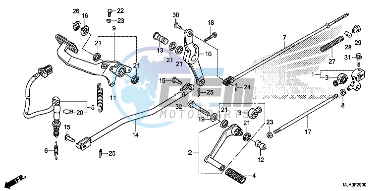 PEDAL (VT750C/C2S/CA/CS)