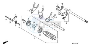 XL700V9 Europe Direct - (ED / SPC) drawing GEARSHIFT DRUM