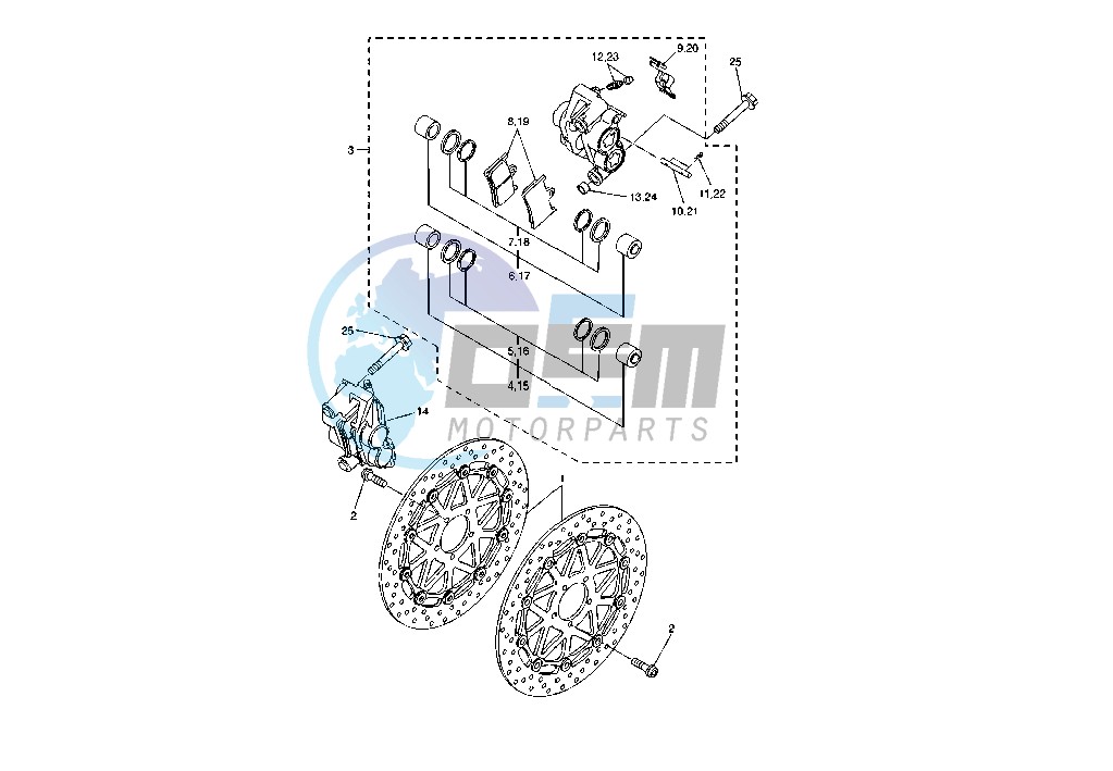 FRONT BRAKE CALIPER