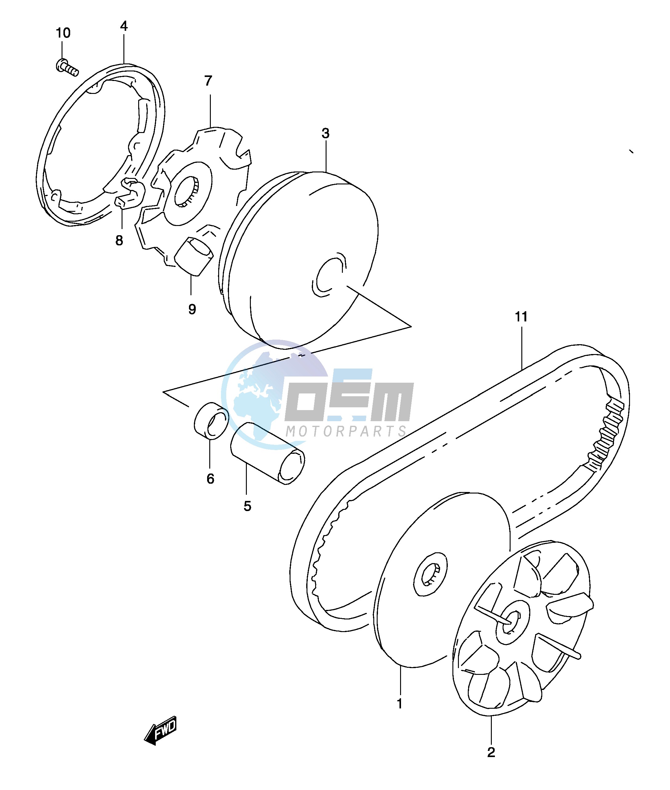 TRANSMISSION (1) (MODEL AY50WR K1)