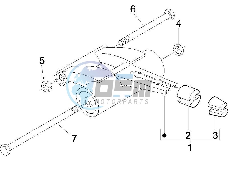 Swinging arm