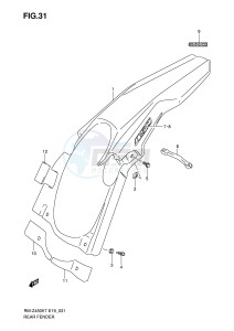 RM-Z450 (E19) drawing REAR FENDER