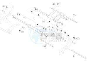 Medley 150 4T ie ABS (APAC) drawing Swinging arm