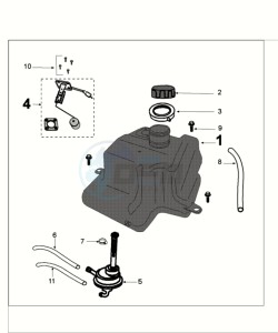 KISBEE 50 A SLN drawing TANK AND PUMP