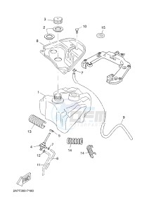 YN50 NEO'S (2APF 2APF 2APF) drawing FUEL TANK