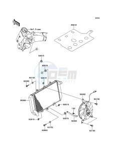 Z1000 ZR1000DDF FR GB XX (EU ME A(FRICA) drawing Radiator