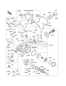 VN 1600 B [VULCAN 1600 MEAN STREAK] (B6F-B8FA) B6F drawing FRONT BEVEL GEAR