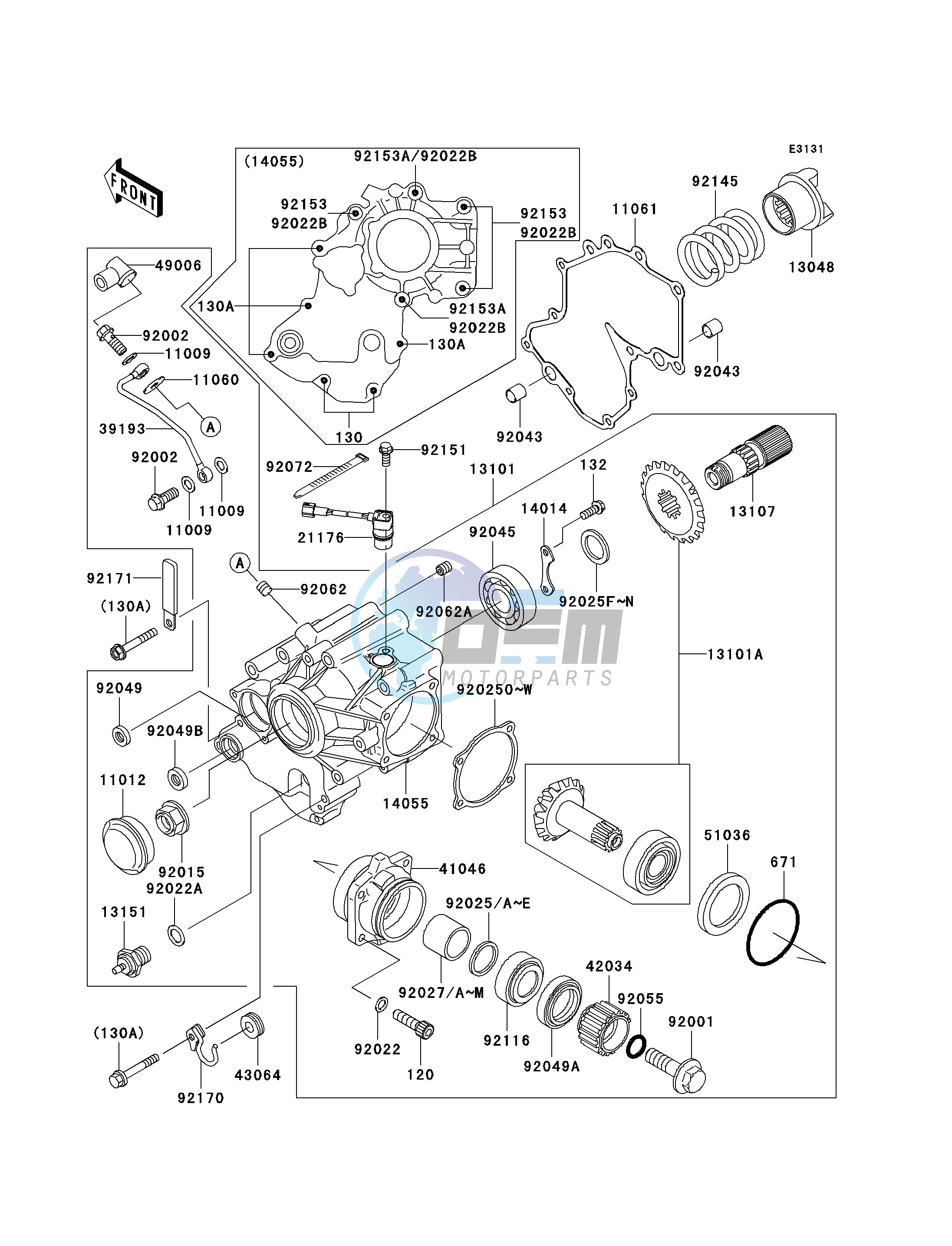 FRONT BEVEL GEAR