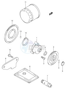 SV650S (E2) drawing OIL PUMP