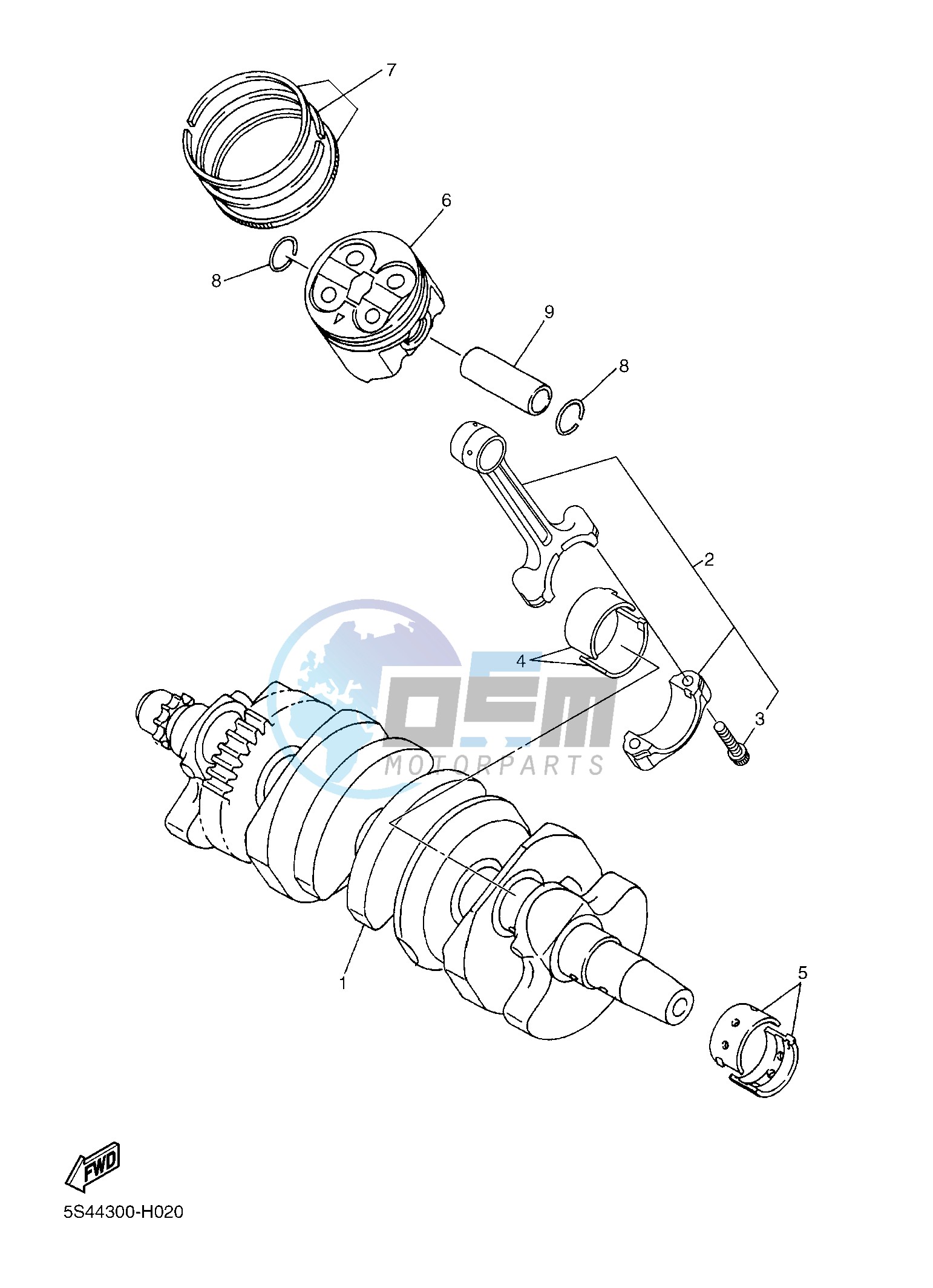 CRANKSHAFT & PISTON