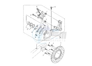 TDM 900 drawing REAR BRAKE CALIPER