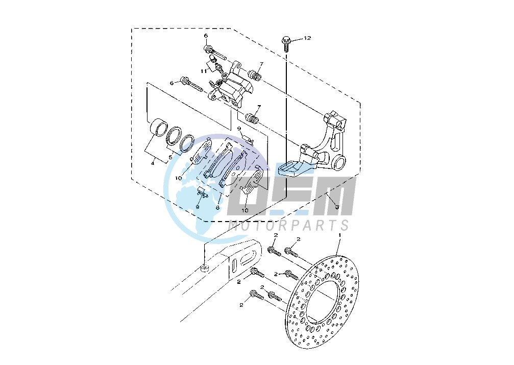 REAR BRAKE CALIPER