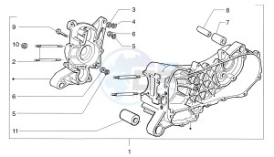 Sfera 125cc drawing Crankcase