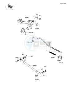 KDX 80 B [KDX80] (B2-B3) [KDX80] drawing BRAKE PEDAL_TORQUE LINK