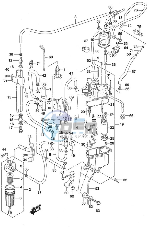 Fuel Pump/Fuel Vapor Separator