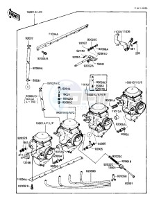 KZ 750 E (E2-E3) drawing CARBURETOR ASSY   -- 81 -82 KZ750-E2_E3- -