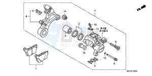 CBR1000RA9 France - (F / ABS CMF HRC MKH) drawing REAR BRAKE CALIPER