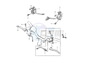 XC K CYGNUS R 125 drawing HANDLE SWITCH -LEVER