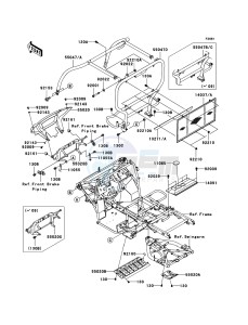 MULE_600 KAF400B7F EU drawing Guards/Cab Frame