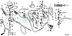 TRX500FA5F TRX500FA Europe Direct - (ED) drawing SWITCH/CABLE