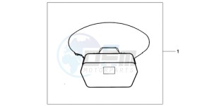 CBF600NA9 UK - (E / ABS MKH) drawing INNERBAG TOPBOX