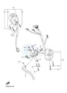 XJ6NA 600 XJ6-N (NAKED, ABS) (36BB 36BC) drawing HANDLE SWITCH & LEVER