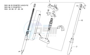 Classic 50 drawing Front fork 93-99 - LH Sleeve