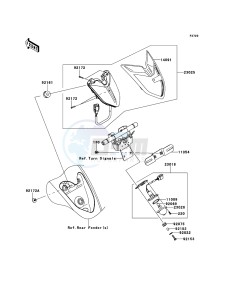 VN1700_VOYAGER_CUSTOM_ABS VN1700KBF GB XX (EU ME A(FRICA) drawing Taillight(s)