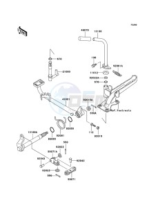 KLF300 KLF300-B18 EU GB drawing Brake Pedal