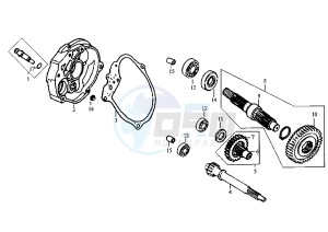 RED DEVIL - 50 cc drawing GEAR GROUP