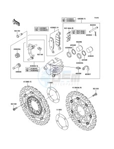 ER-6n ABS ER650B8F GB XX (EU ME A(FRICA) drawing Front Brake