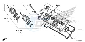 CBR600RAD CBR600RR ABS UK - (E) drawing CYLINDER HEAD COVER