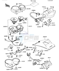 ZX 550 A [GPZ] (A1-A3) [GPZ] drawing METERS