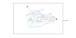 VT750CA9 Australia - (U / SPC) drawing CHROME FRONT FEND