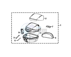 SYMPHONY ST 125 EURO4 L7 drawing LUGGAGE RACK