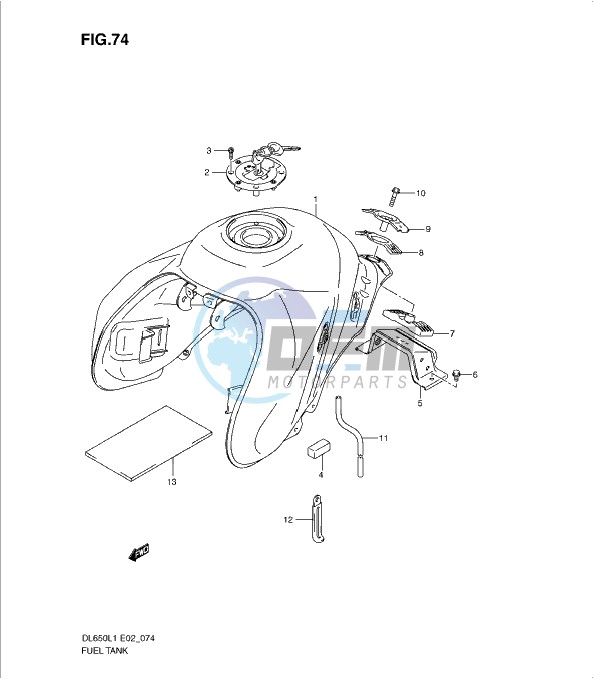 FUEL TANK (DL650L1 E2)