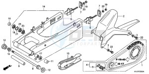 CBR250RD CBR250R 2E - (2E) drawing SWINGARM