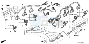 GL18009 Europe Direct - (ED / AB NAV) drawing INJECTOR