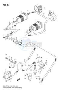 GSX-R750 (E3) drawing EVAP SYSTEM (GSX-R750L1 E33)